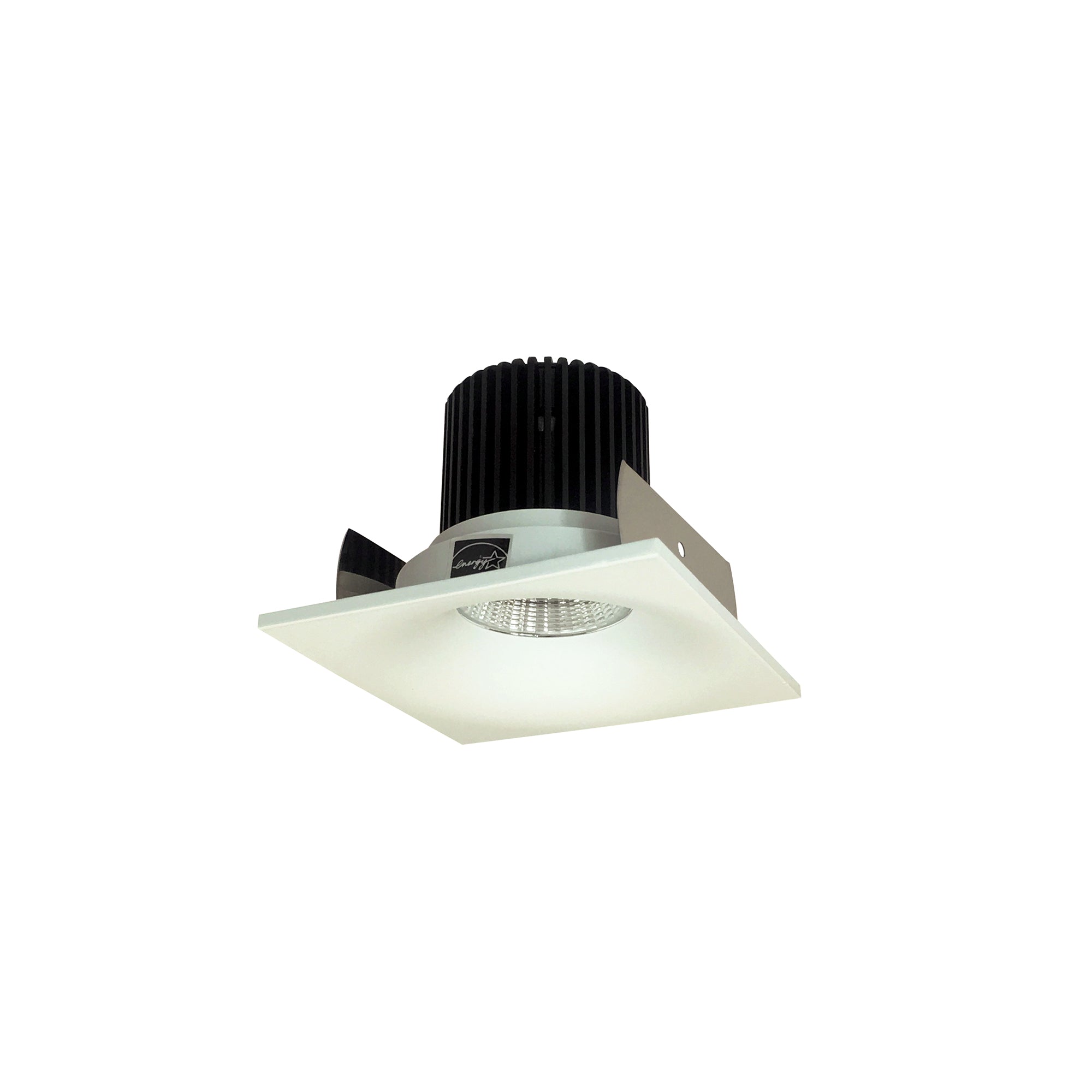 Nora NIOB-2SNB50XWW 2 inch Iolite LED Square Bullnose, 800lm / 14W, 5000K, White Finish