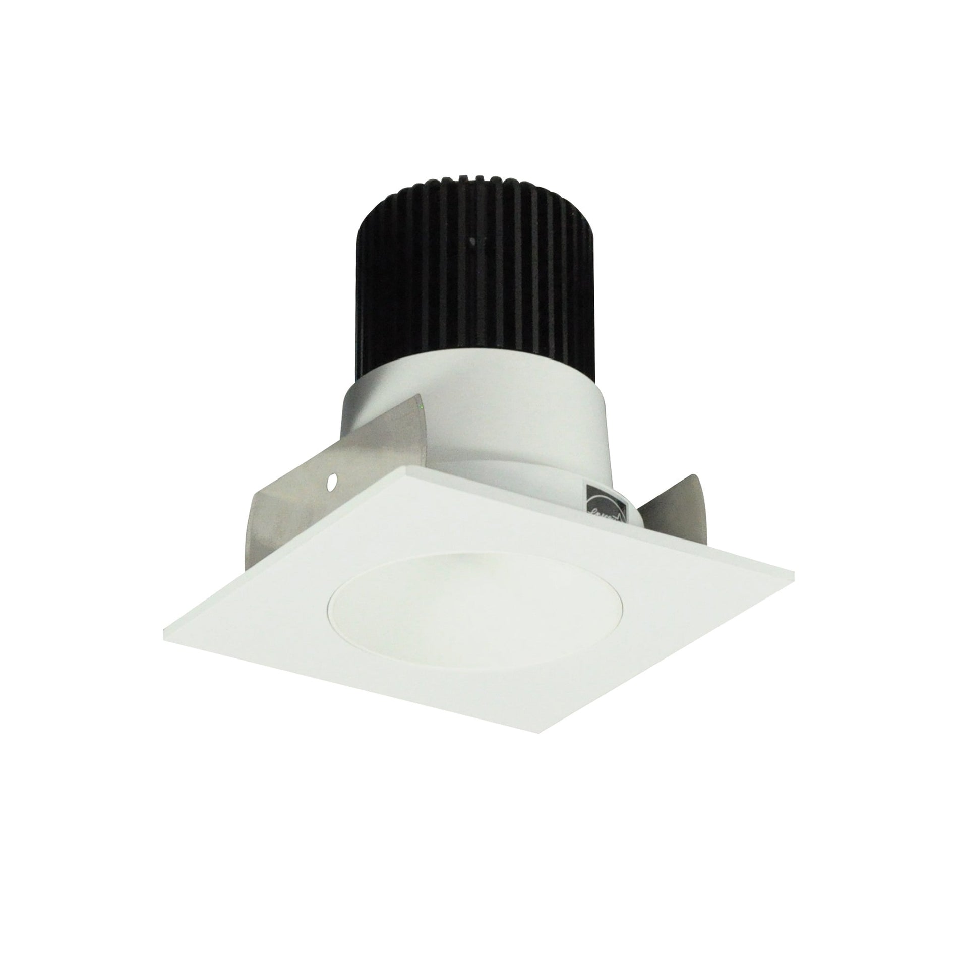 Nora NIOB-2SNDC30XMPW/10 2 inch Iolite LED Square Reflector with Round Aperture, 1000lm / 14W, 3000K, Matte Powder White Reflector / Matte Powder White Flange