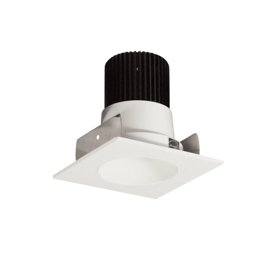 Nora NIOB-2SNDCCDXWW 2 inch Iolite LED Square Reflector with Round Aperture, 800lm / 14W, Comfort Dim, White Reflector / White Flange