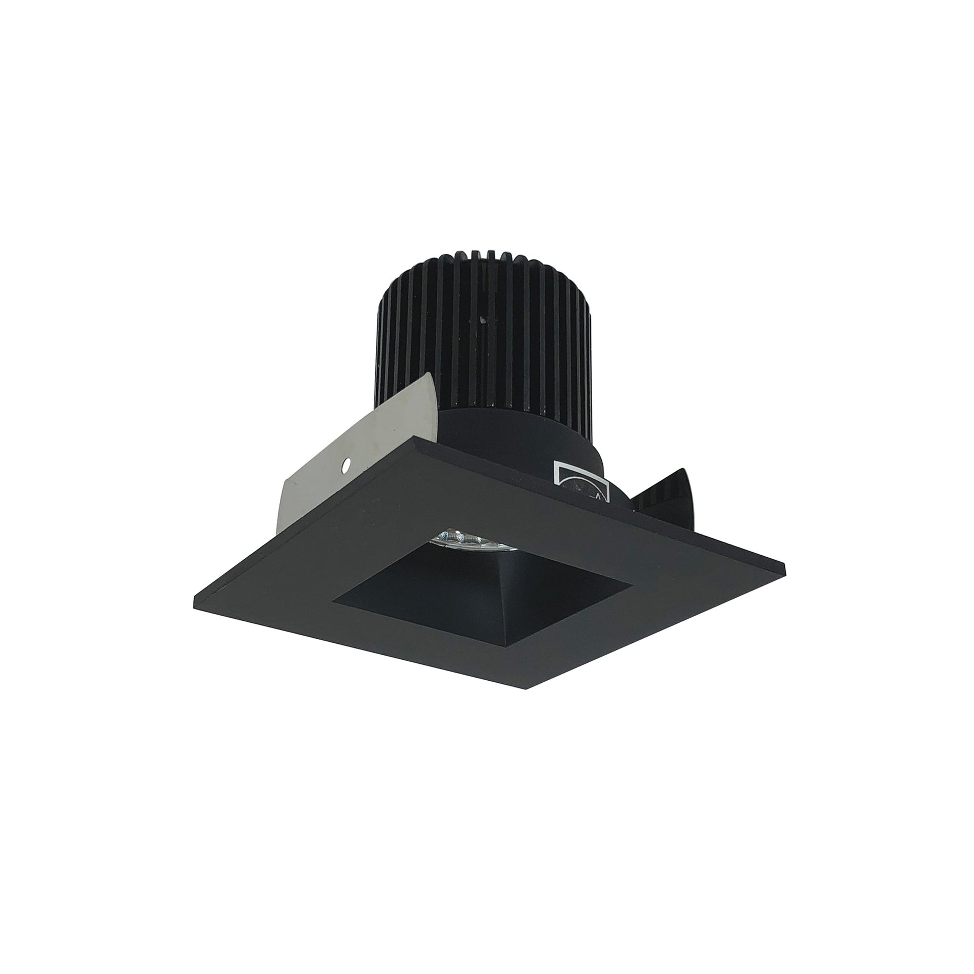 Nora NIOB-2SNDSQ27XBB/10 2 inch Iolite LED Square Reflector with Square Aperture, 1000lm / 14W, 2700K, Black Reflector / Black Flange