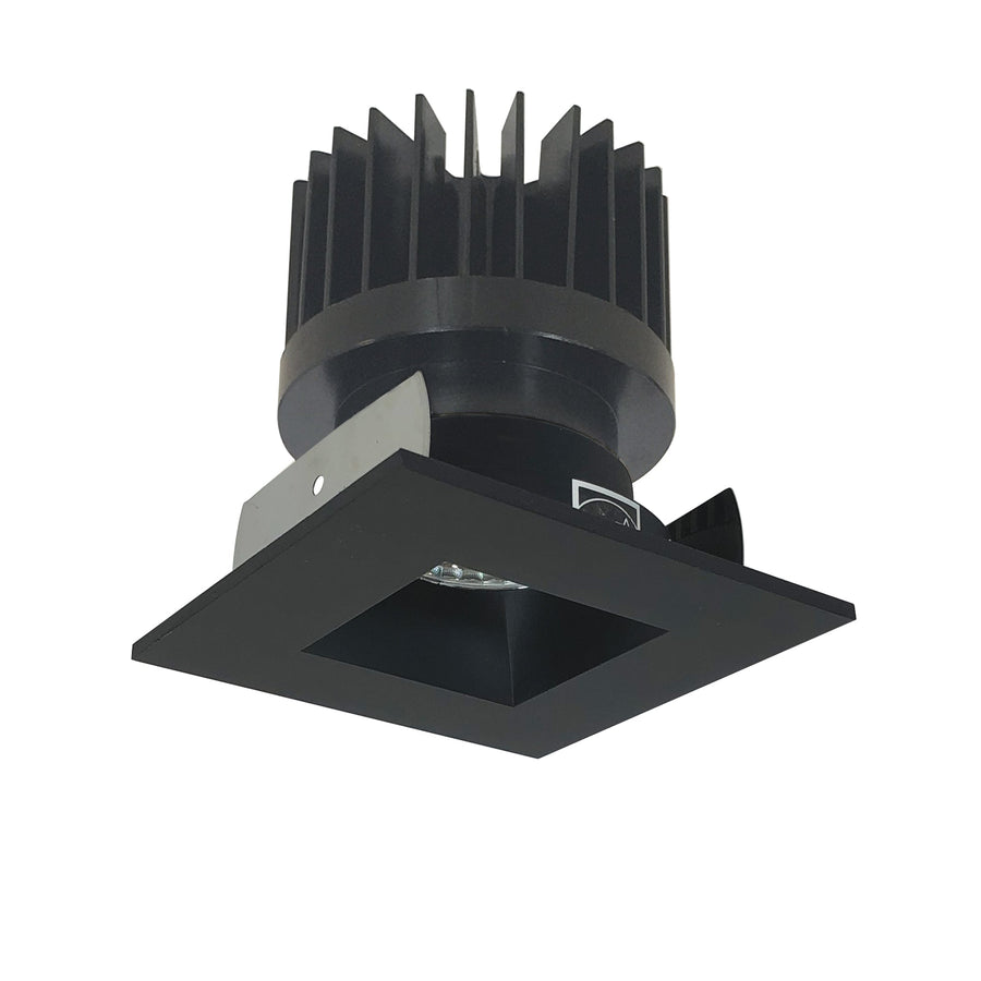 Nora NIOB-2SNDSQCDXBB/HL 2 inch Iolite LED Square Reflector with Square Aperture, 1500lm/2000lm/2500lm (varies by housing), Comfort Dim, Black Reflector / Black Flange