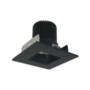 Nora NIOB-2SNDSQ40QBB 2 inch Iolite LED Square Reflector with Square Aperture, 10-Degree Optic, 800lm / 12W, 4000K, Black Reflector / Black Flange