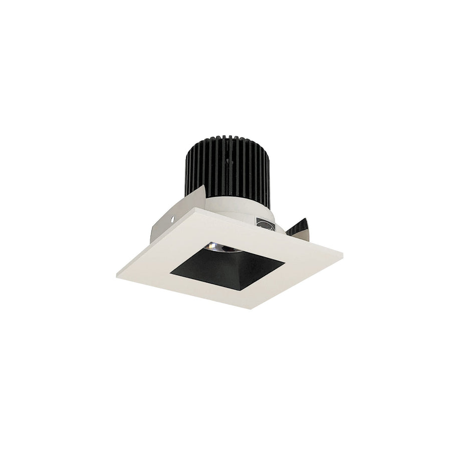 Nora NIOB-2SNDSQ40QBW 2 inch Iolite LED Square Reflector with Square Aperture, 10-Degree Optic, 800lm / 12W, 4000K, Black Reflector / White Flange
