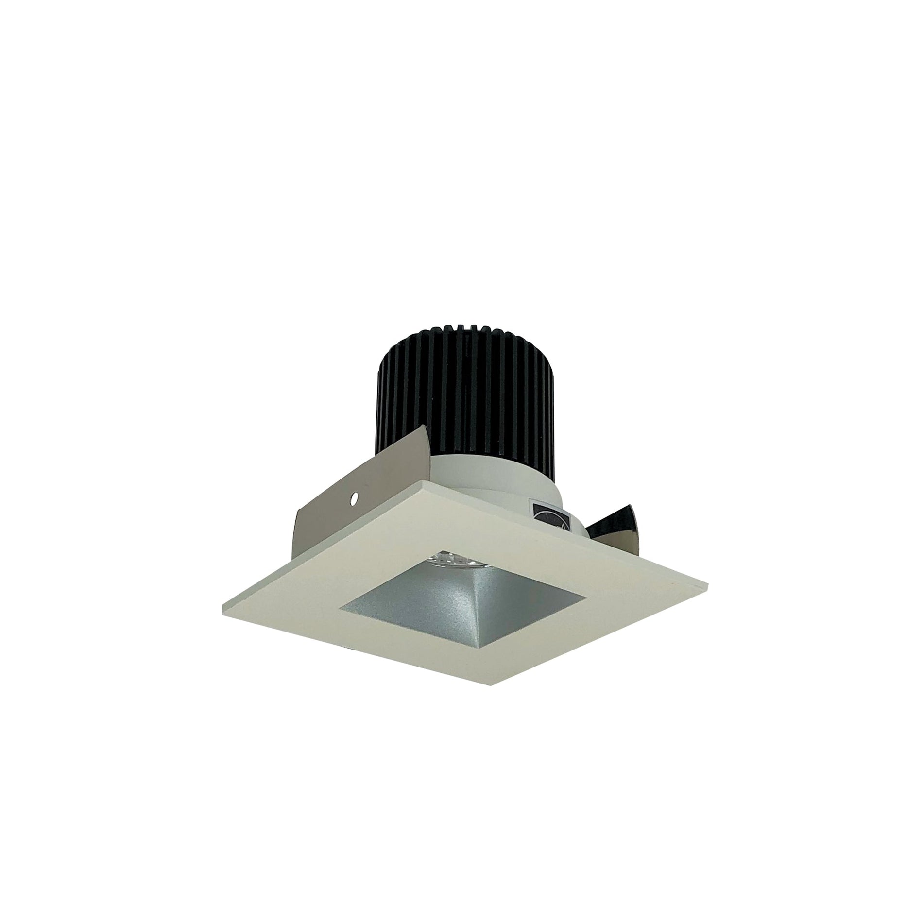 Nora NIOB-2SNDSQCDXHW 2 inch Iolite LED Square Reflector with Square Aperture, 800lm / 14W, Comfort Dim, Haze Reflector / White Flange