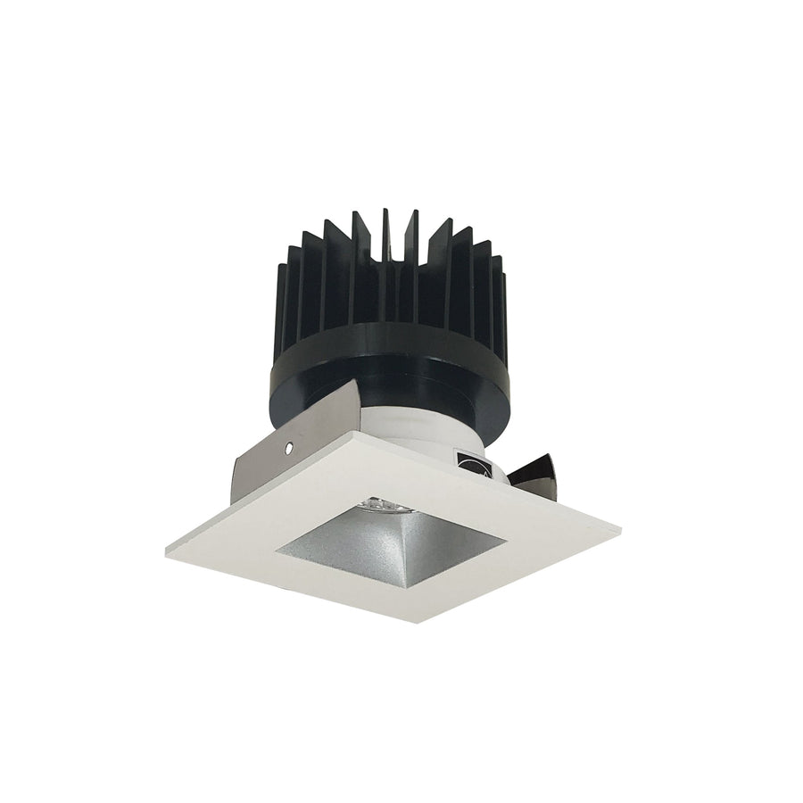 Nora NIOB-2SNDSQ40XHZMPW/HL 2 inch Iolite LED Square Reflector with Square Aperture, 1500lm/2000lm/2500lm (varies by housing), 4000K, Haze Reflector / Matte Powder White Flange