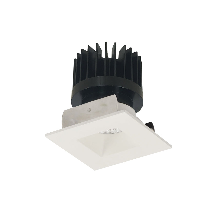 Nora NIOB-2SNDSQCDXMPW/HL 2 inch Iolite LED Square Reflector with Square Aperture, 1500lm/2000lm/2500lm (varies by housing), Comfort Dim, Matte Powder White Reflector / Matte Powder White Flange