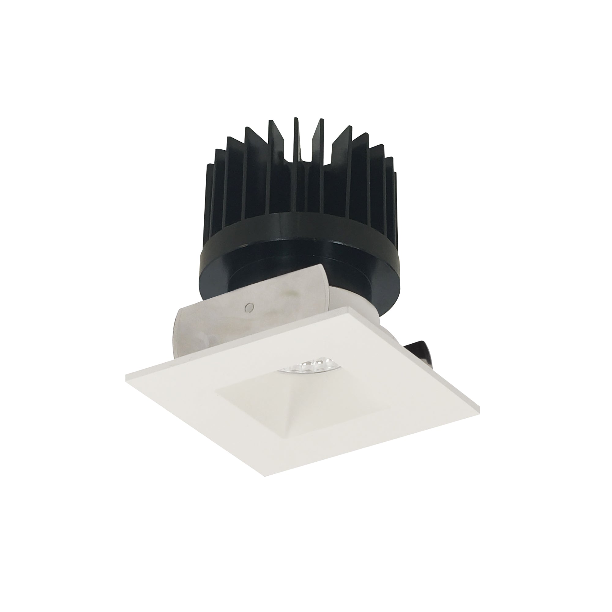 Nora NIOB-2SNDSQ35XMPW/HL 2 inch Iolite LED Square Reflector with Square Aperture, 1500lm/2000lm/2500lm (varies by housing), 3500K, Matte Powder White Reflector / Matte Powder White Flange