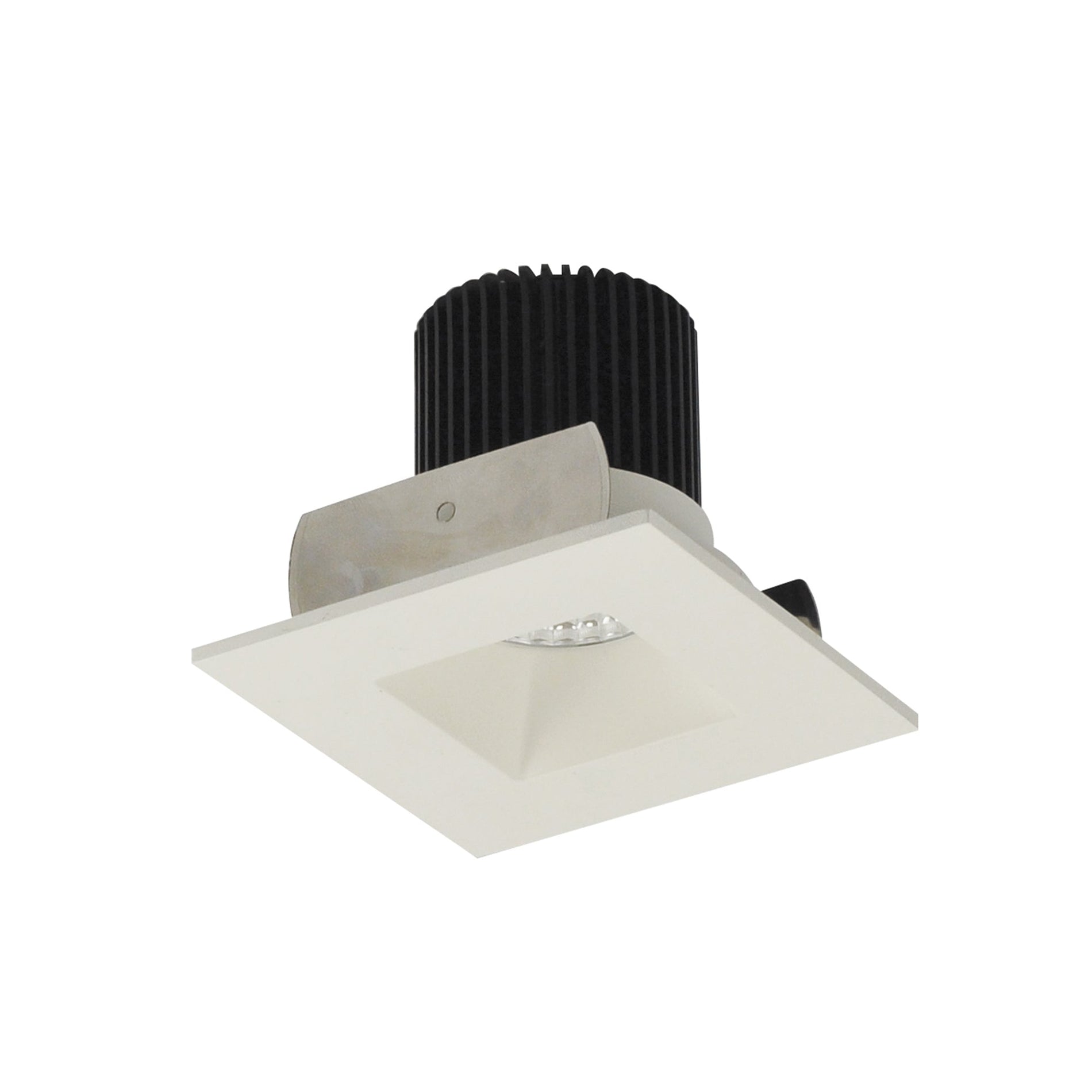 Nora NIOB-2SNDSQCDXMPW 2 inch Iolite LED Square Reflector with Square Aperture, 800lm / 14W, Comfort Dim, Matte Powder White Reflector / Matte Powder White Flange