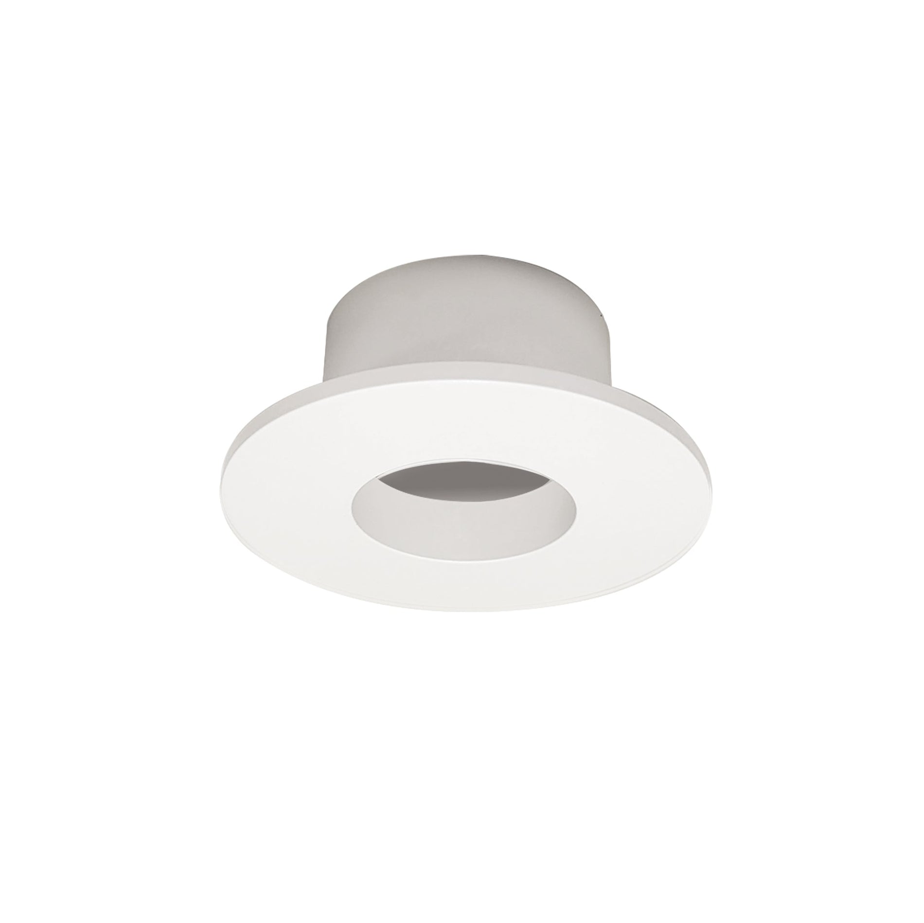Nora NIOC-1RNGWW 1 inch Iolite Can-less Round Downlight Trim, White finish