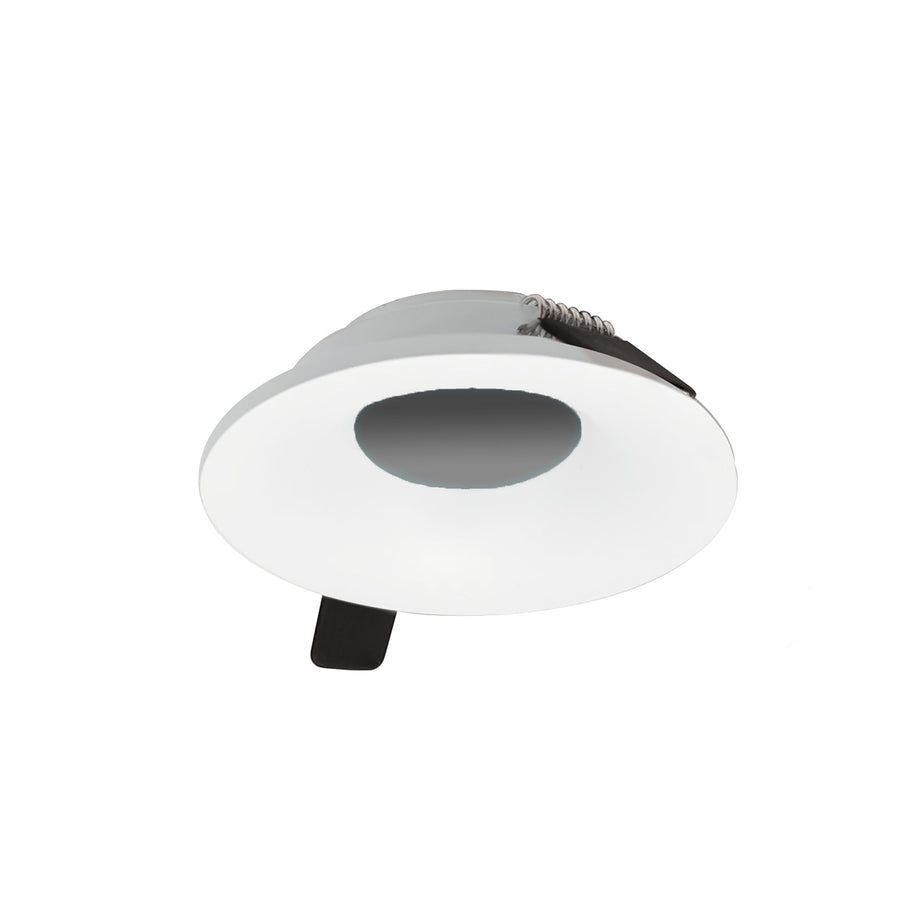 Nora NIOC-2RNBMPW 2 inch Iolite Can-less Round Bullnose Trim, Matte Powder White finish