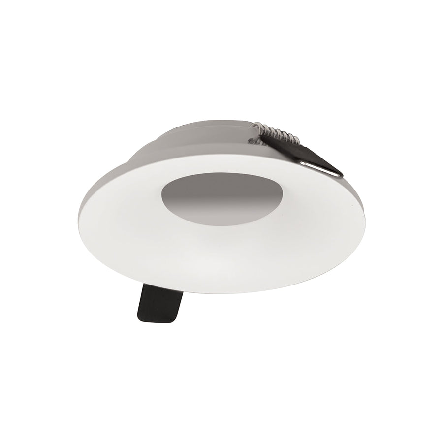 Nora NIOC-2RNBWW 2 inch Iolite Can-less Round Bullnose Trim, White finish