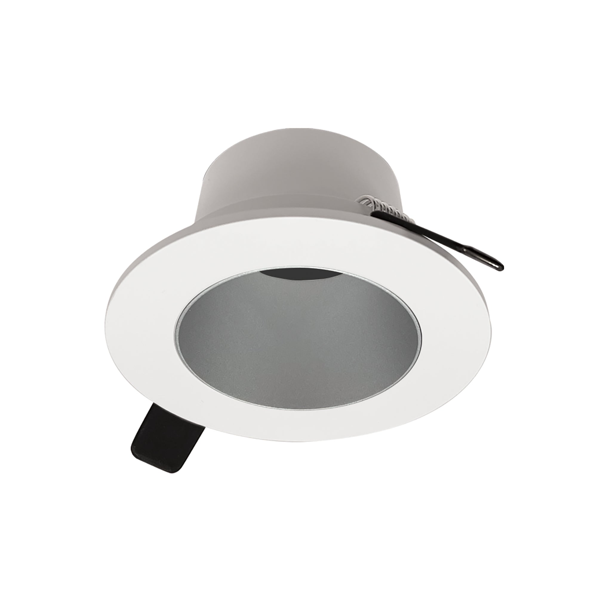 Nora NIOC-2RNDCHW 2 inch Iolite Can-less Round Downlight Trim, Haze Reflector / White Flange