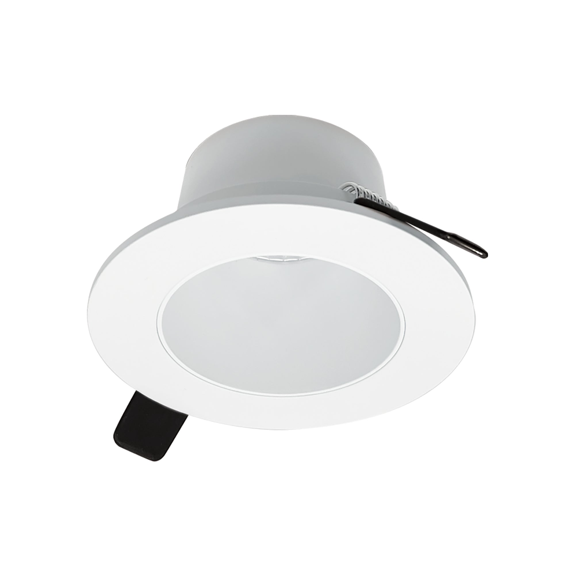Nora NIOC-2RNDCMPW 2 inch Iolite Can-less Round Downlight Trim, Matte Powder White finish