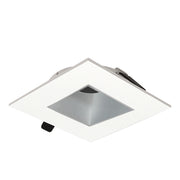 Nora NIOC-2SNDSQHW 2 inch Iolite Can-less Square Downlight Trim, Haze Reflector / White Flange