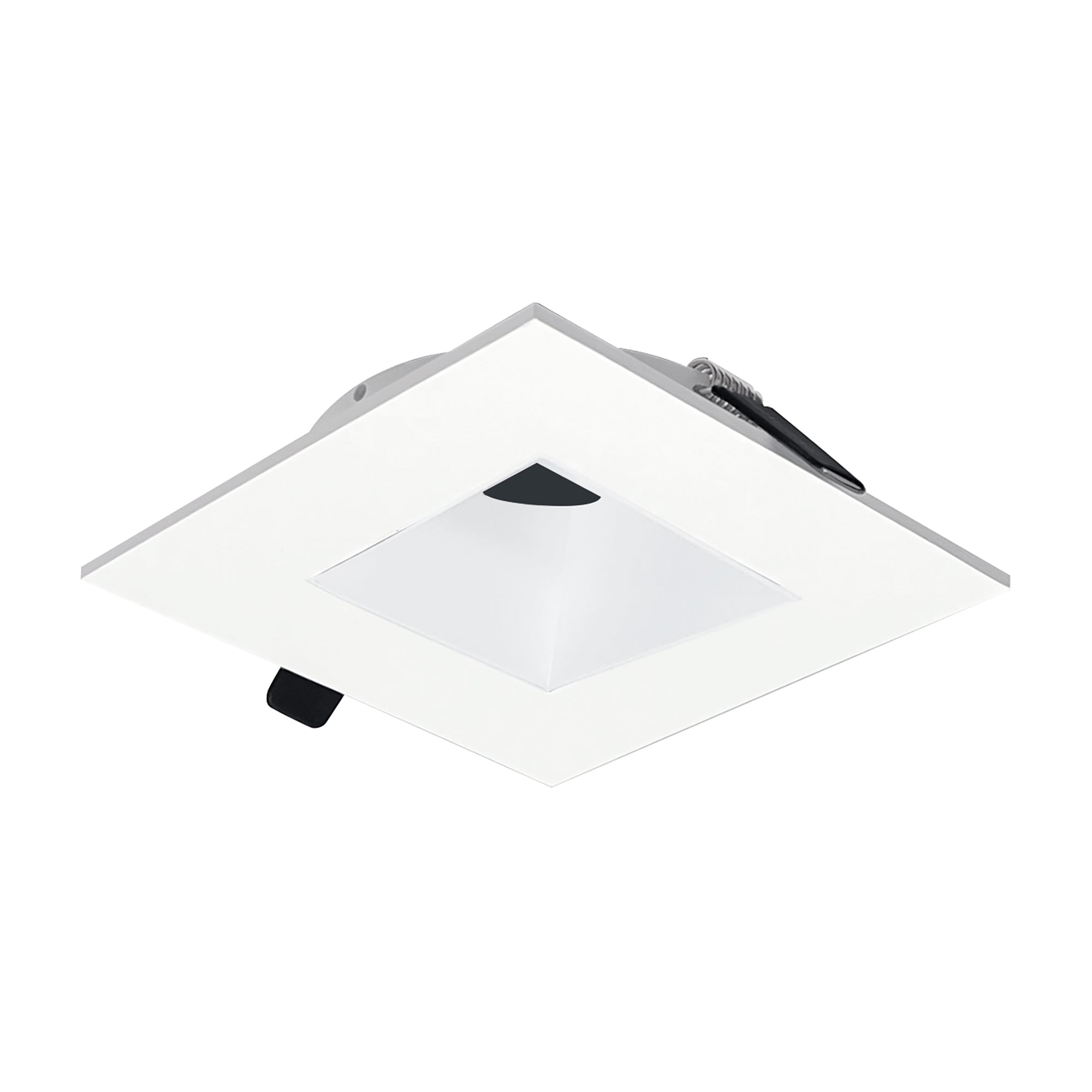 Nora NIOC-2SNDSQMPW 2 inch Iolite Can-less Square Downlight Trim, Matte Powder White finish
