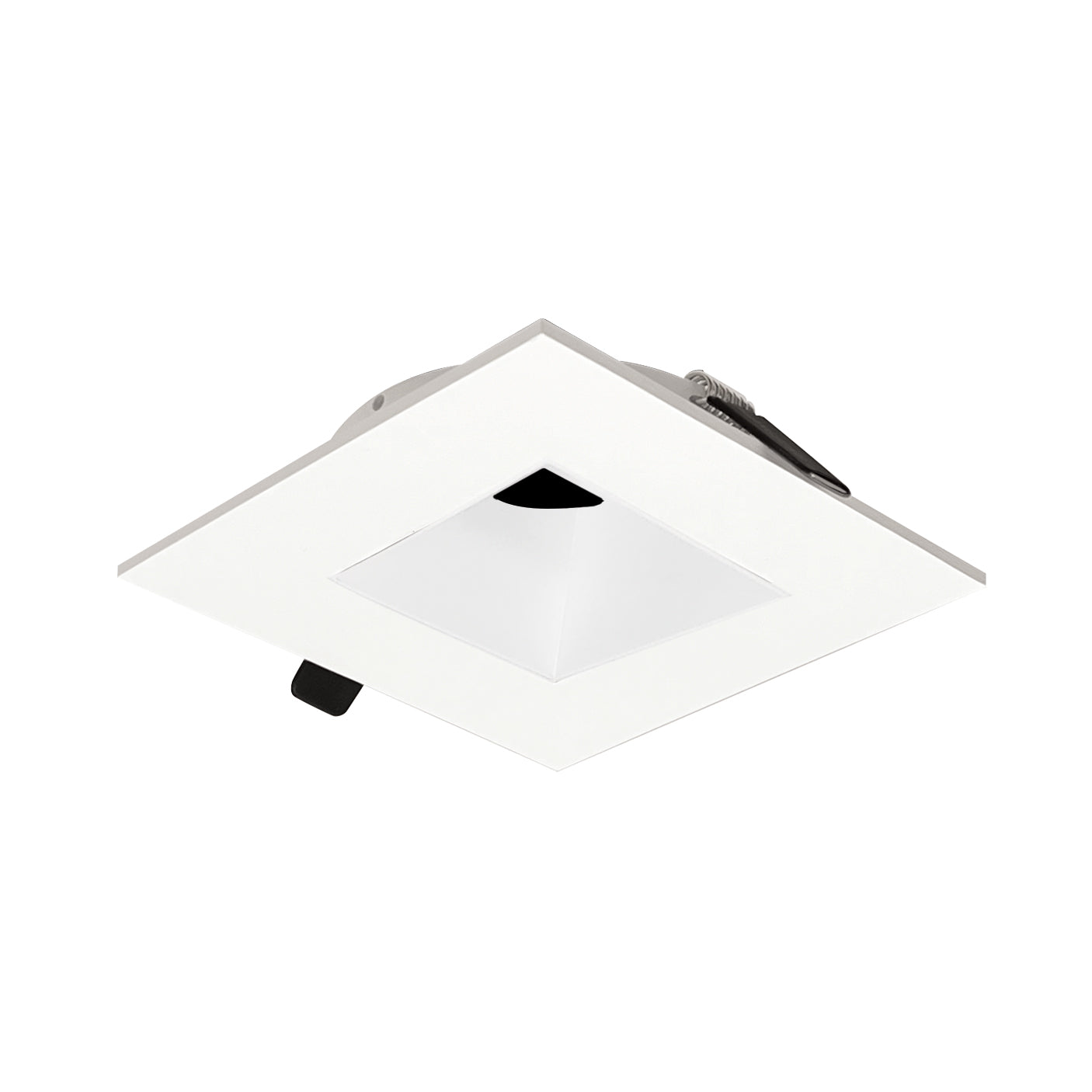 Nora NIOC-2SNDSQWW 2 inch Iolite Can-less Square Downlight Trim, White finish