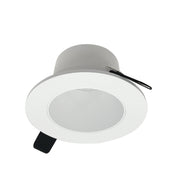 Nora NIOC-4RNDCMPW 4 inch Iolite Can-less Round Downlight Trim, Matte Powder White finish