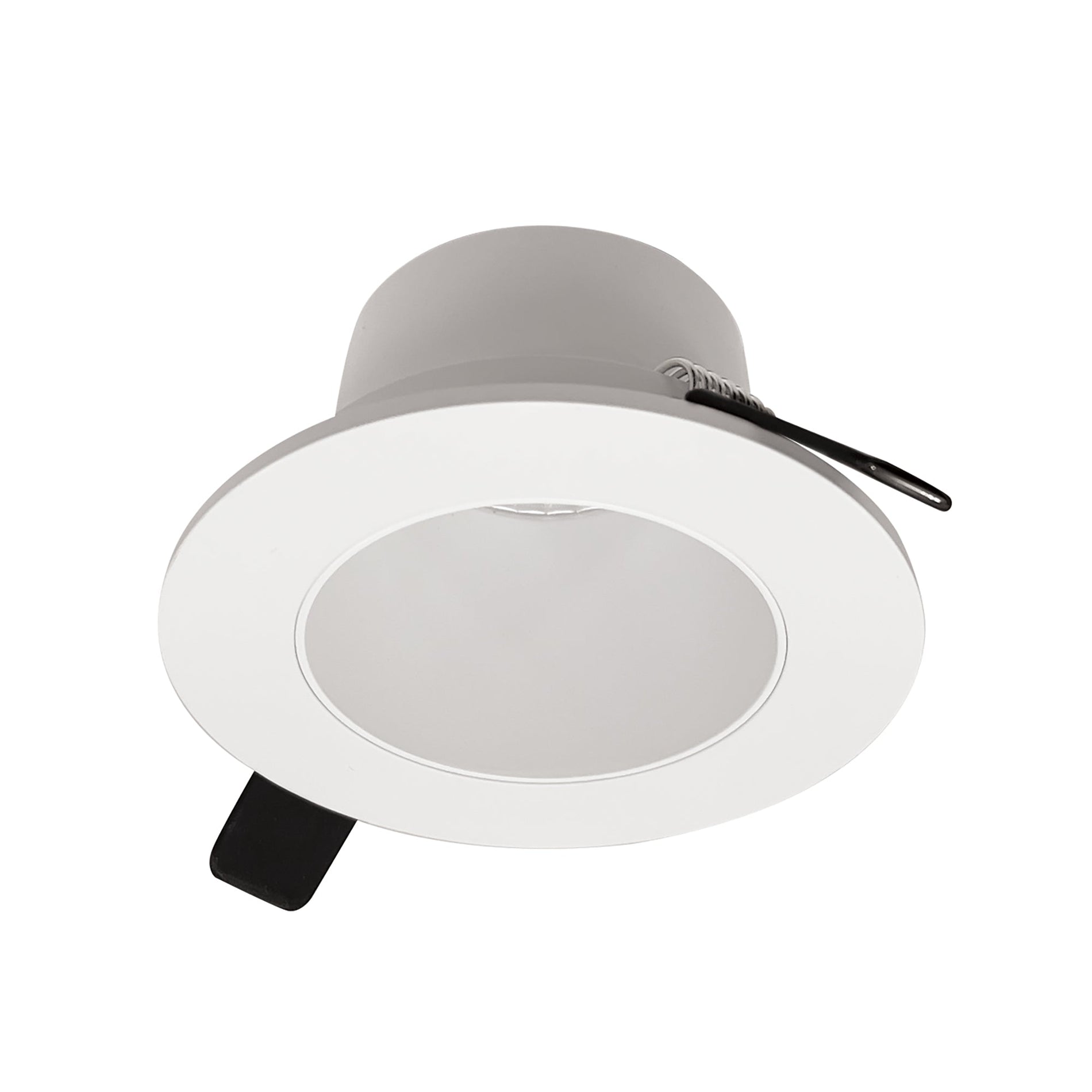 Nora Lighting NIOC-4RNDCBB — 4" Iolite Can-less Round Downlight Trim, Black finish