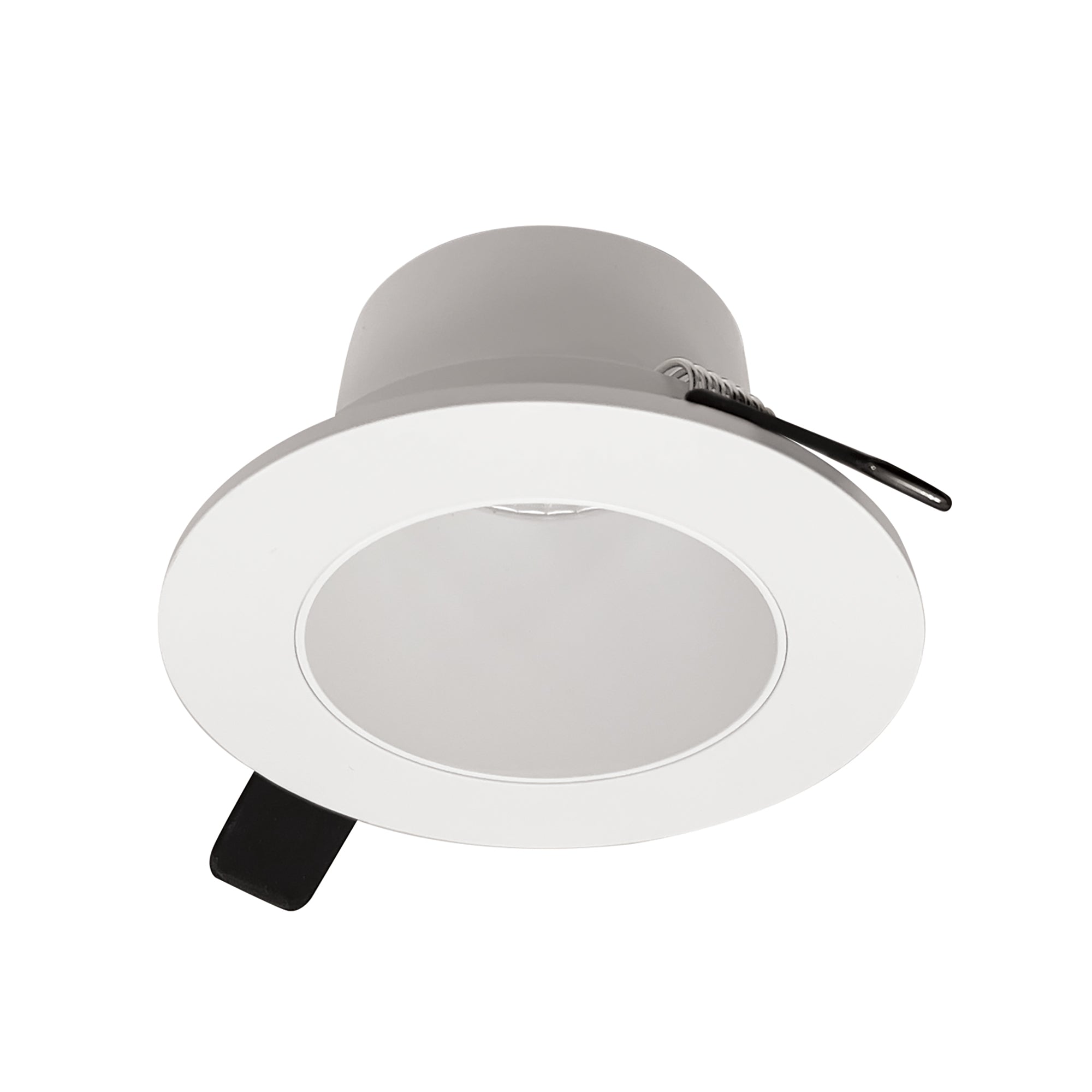 Nora NIOC-4RNDCWW 4 inch Iolite Can-less Round Downlight Trim, White finish