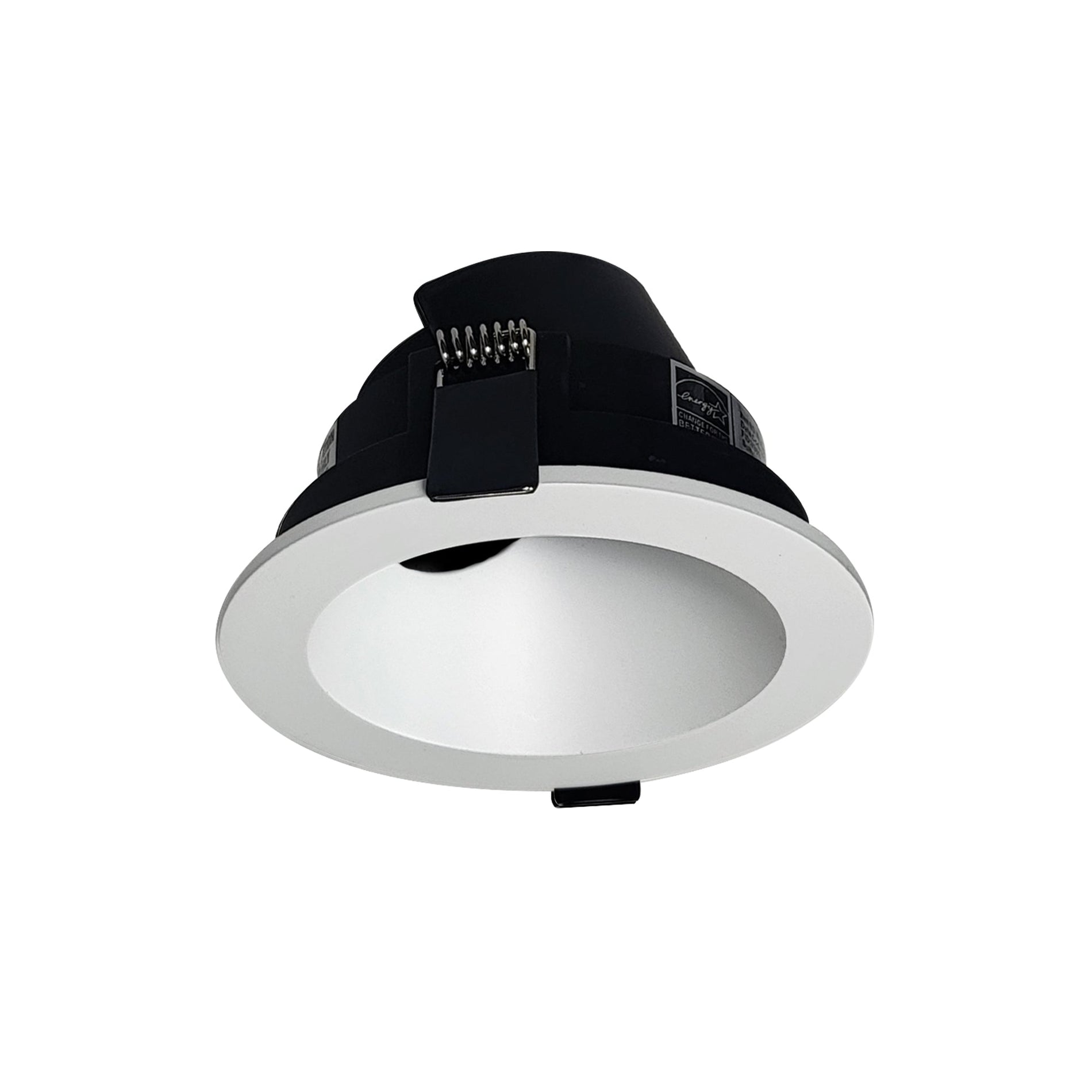 Nora Lighting NIOC-4RTLSLAMPW — 4" Iolite Can-less Round Trimless Adjustable Slot, Bright White finish
