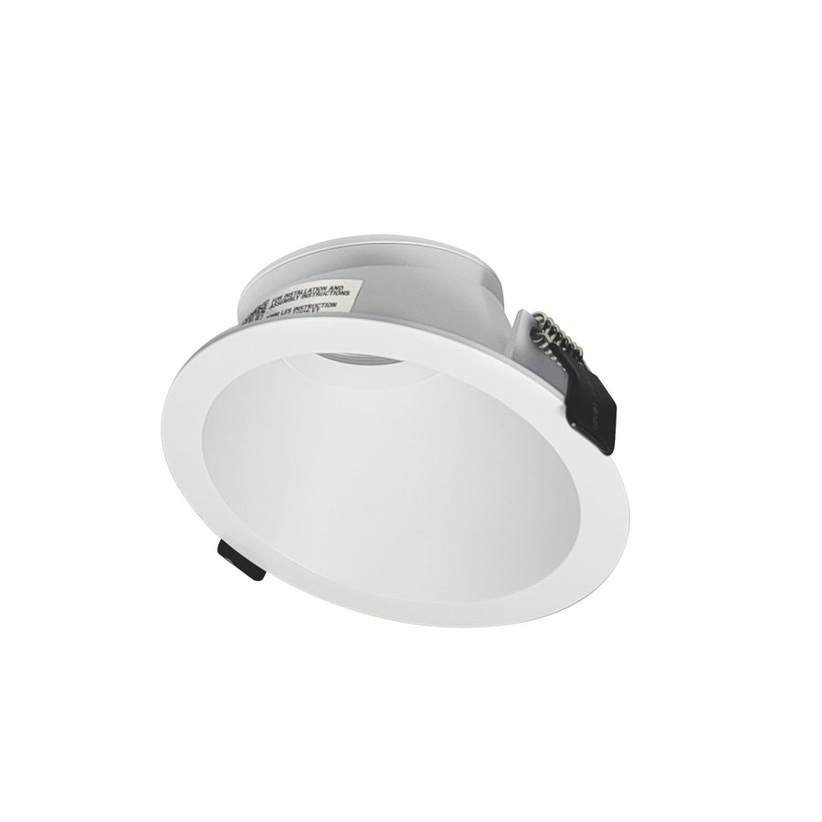 Nora NIOC-4RSPMPW 4 inch Iolite Can-less Slope Trim, Matte Powder White finish
