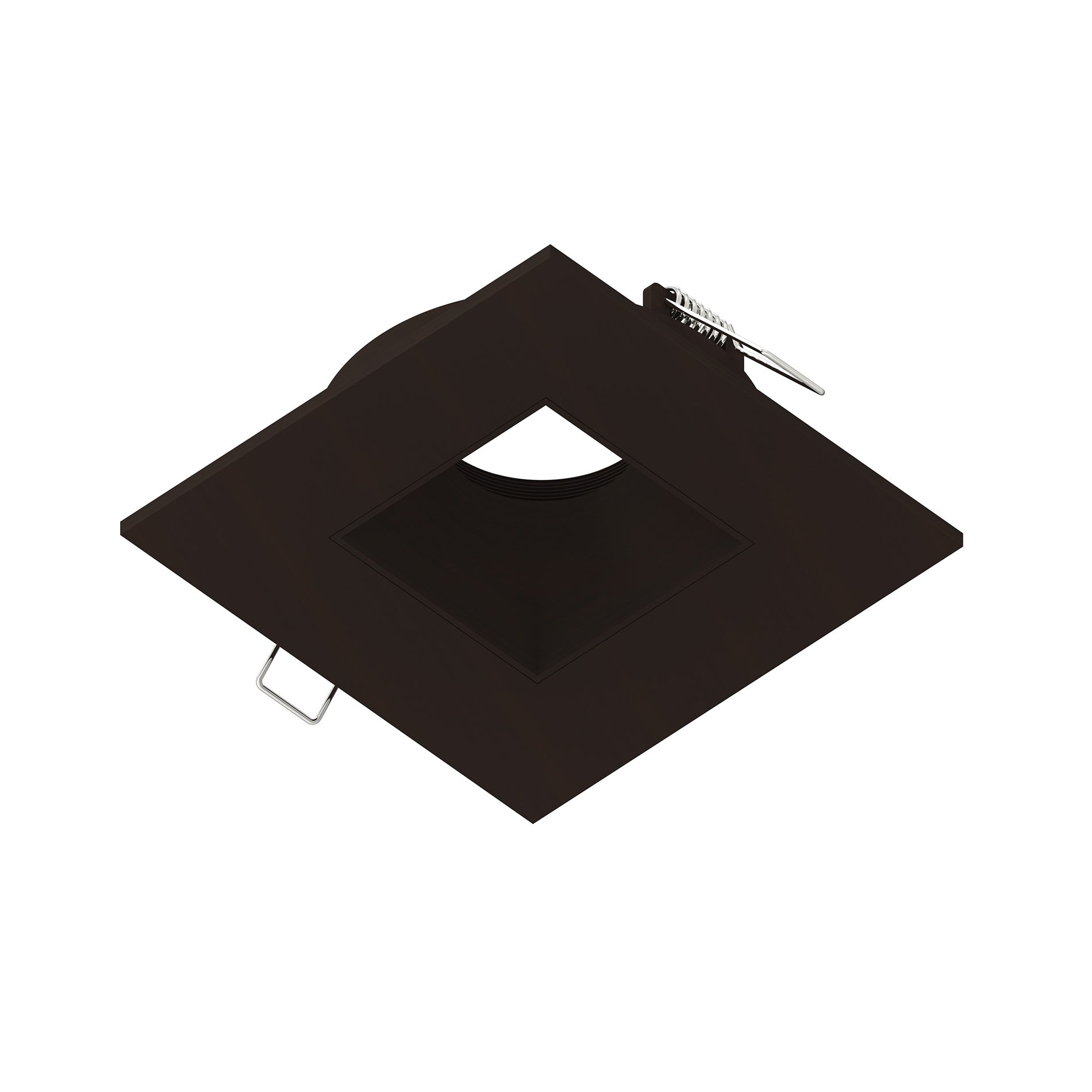 4" Iolite Can-less Square Downlight Trim, Bronze finish