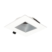 Nora NIOC-4SNDSQHW 4 inch Iolite Can-less Square Downlight Trim, Haze Reflector / White Flange