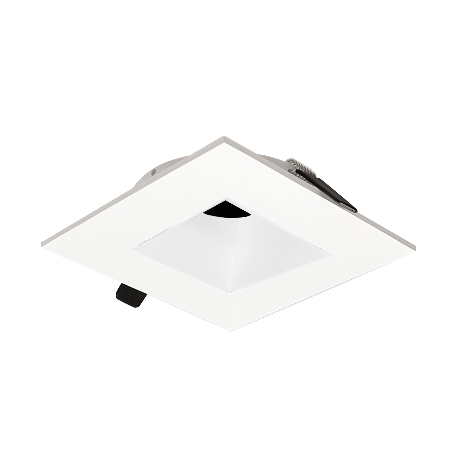 Nora NIOC-4SNDSQWW 4 inch Iolite Can-less Square Downlight Trim, White finish
