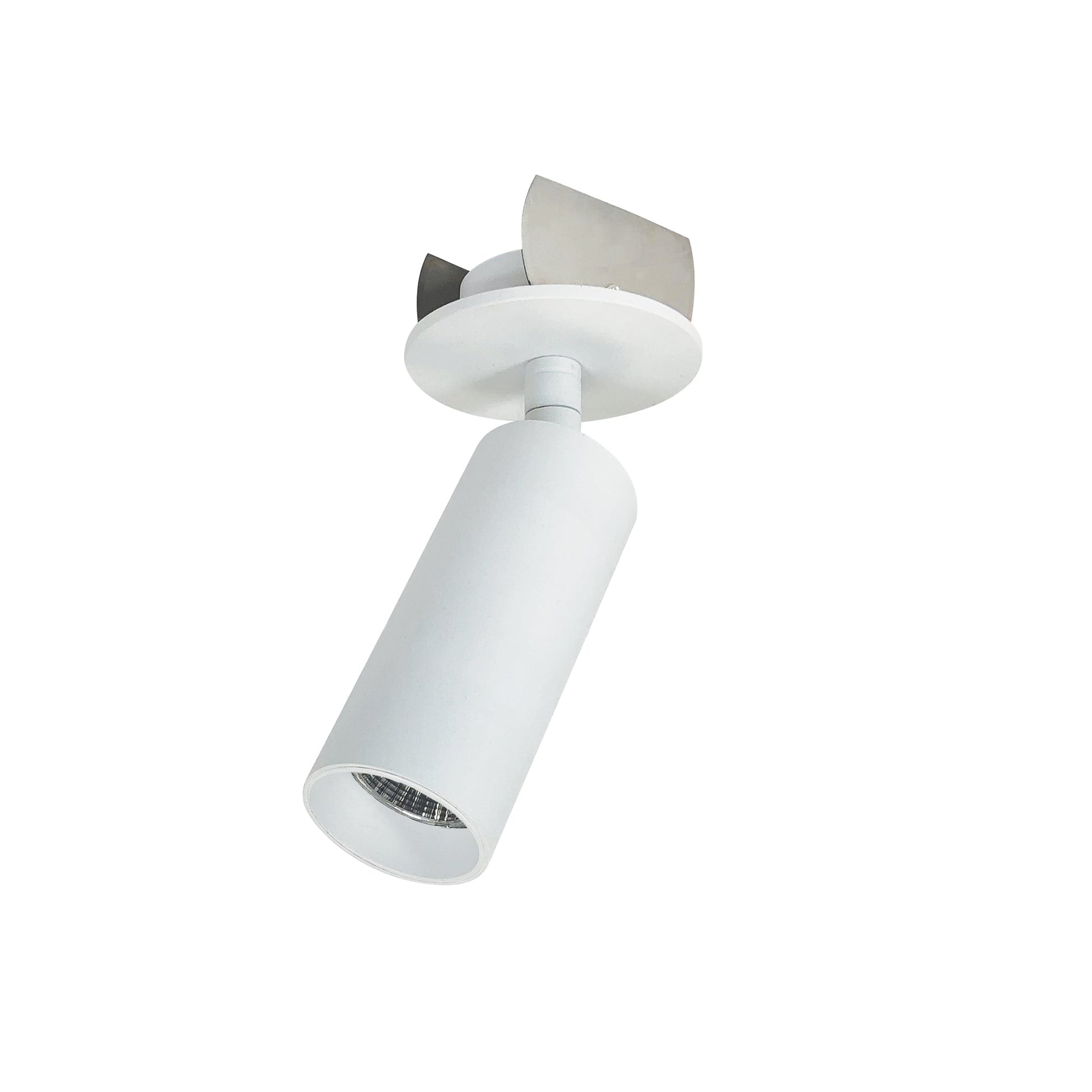 Nora NIOP-1RCY40XMPW 1 inch iPOINT Monopoint Luminaire, Round Cylinder, 750lm, 4000K, 90+CRI, Matte Powder White