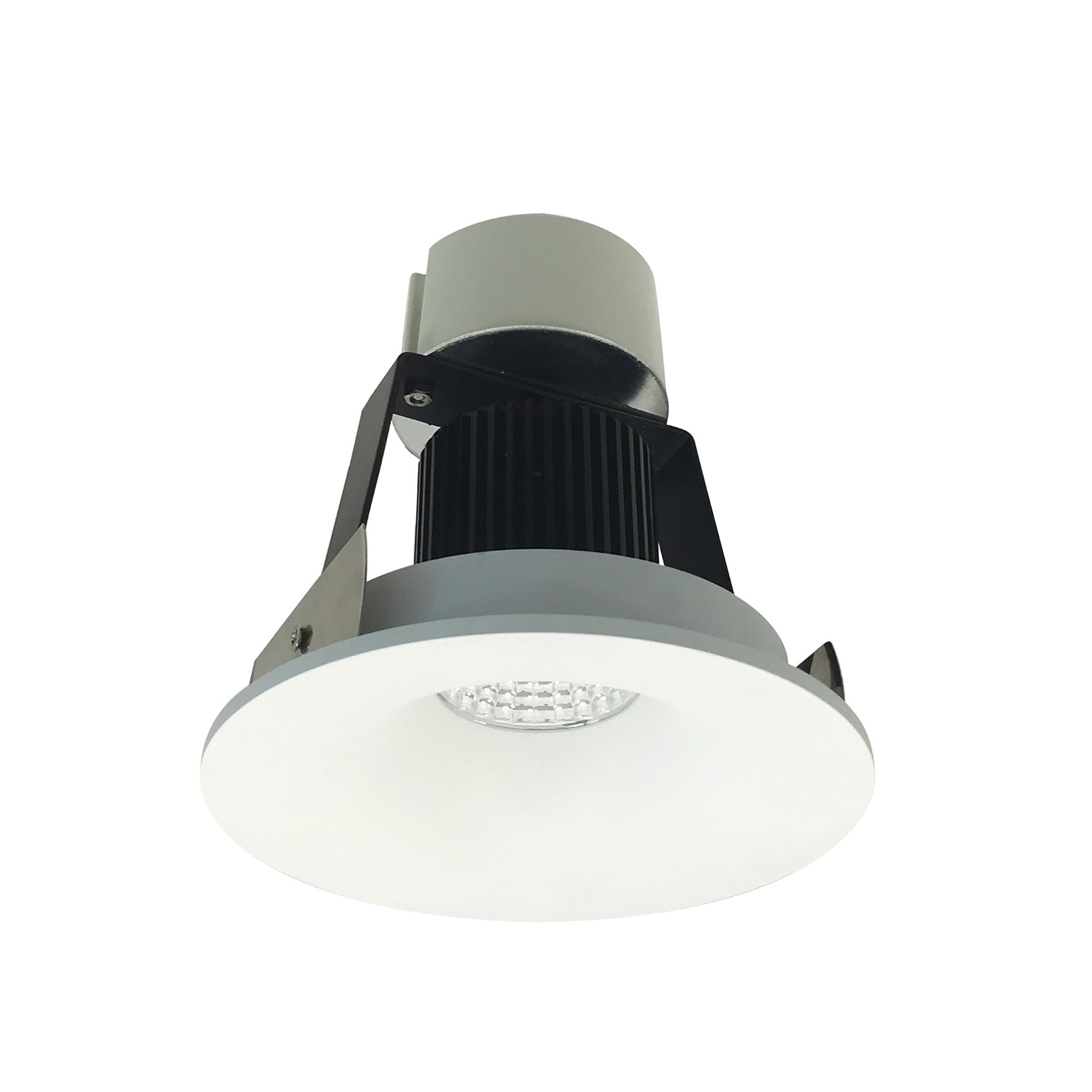 Nora NIR-4RNB50XMPW 4 inch Iolite LED Round Bullnose Retrofit, 800lm / 14W, 5000K, Matte Powder White Finish