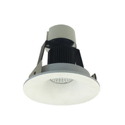 Nora NIR-4RNB50XWW 4 inch Iolite LED Round Bullnose Retrofit, 800lm / 14W, 5000K, White Finish