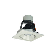 Nora NIR-4SC27XWW/10 4 inch Iolite LED Square Adjustable Cone Retrofit, 1000lm / 12W, 2700K, White Reflector / White Flange