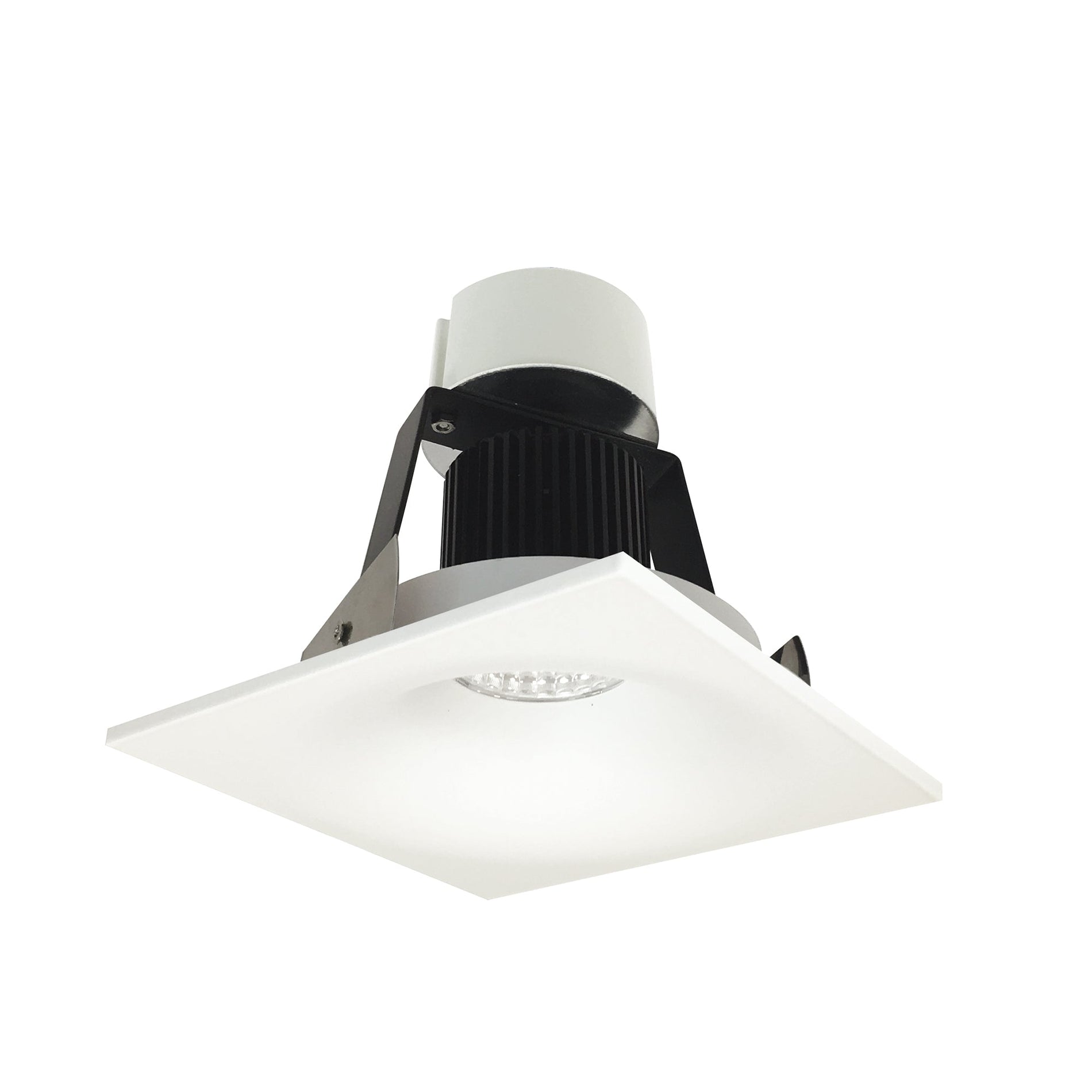 Nora Lighting NIR-4SNB35XMPW/10 — 4" Iolite LED Square Bullnose Retrofit, 1000lm / 12W, 3500K, Bright White Finish