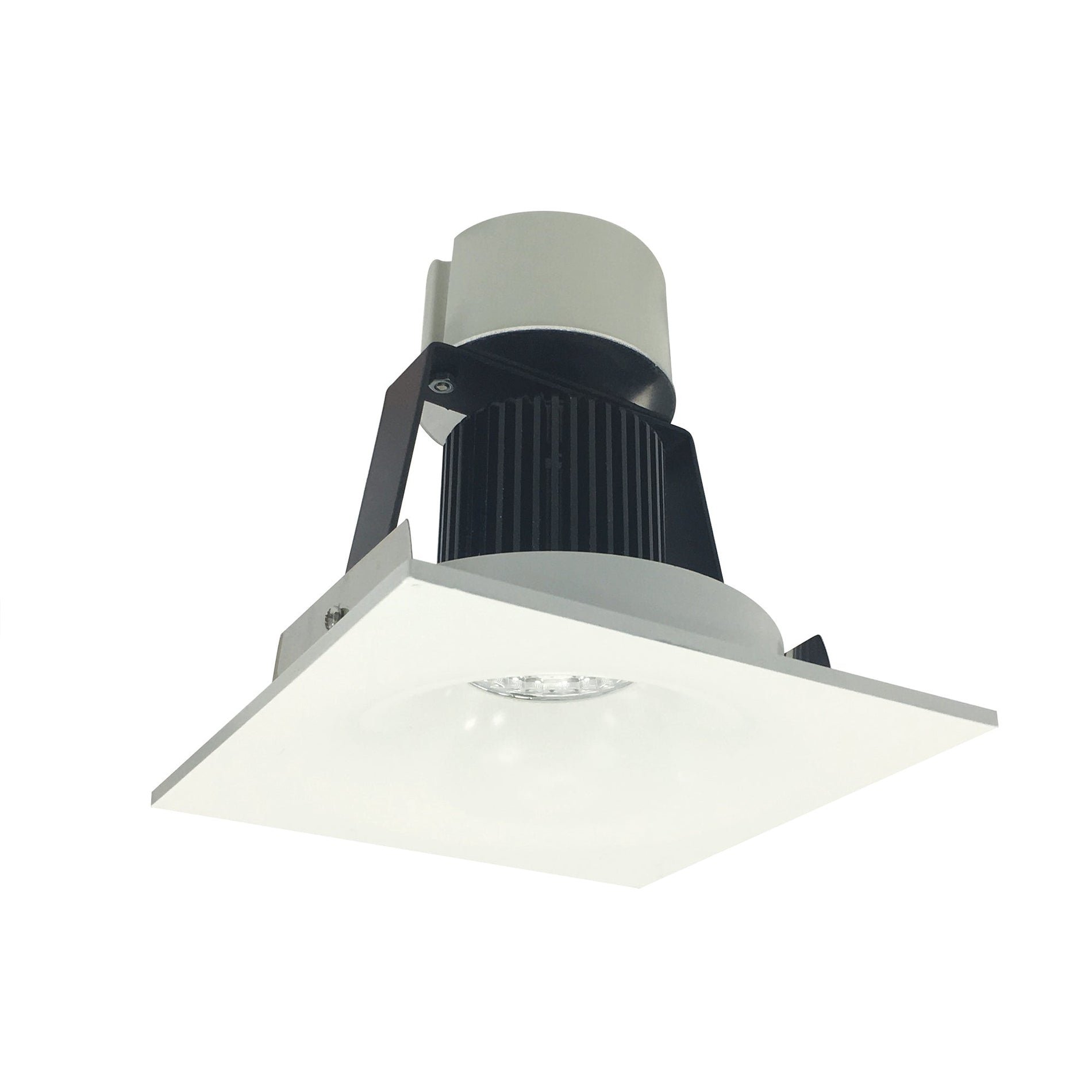 Nora NIR-4SNB50XWW 4 inch Iolite LED Square Bullnose Retrofit, 800lm / 14W, 5000K, White Finish