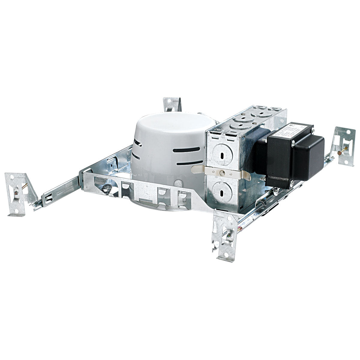 Nora NL-402S 4 inch Shallow Low Voltage Housing, 120V/12V Mag. Transformer, Max 50W