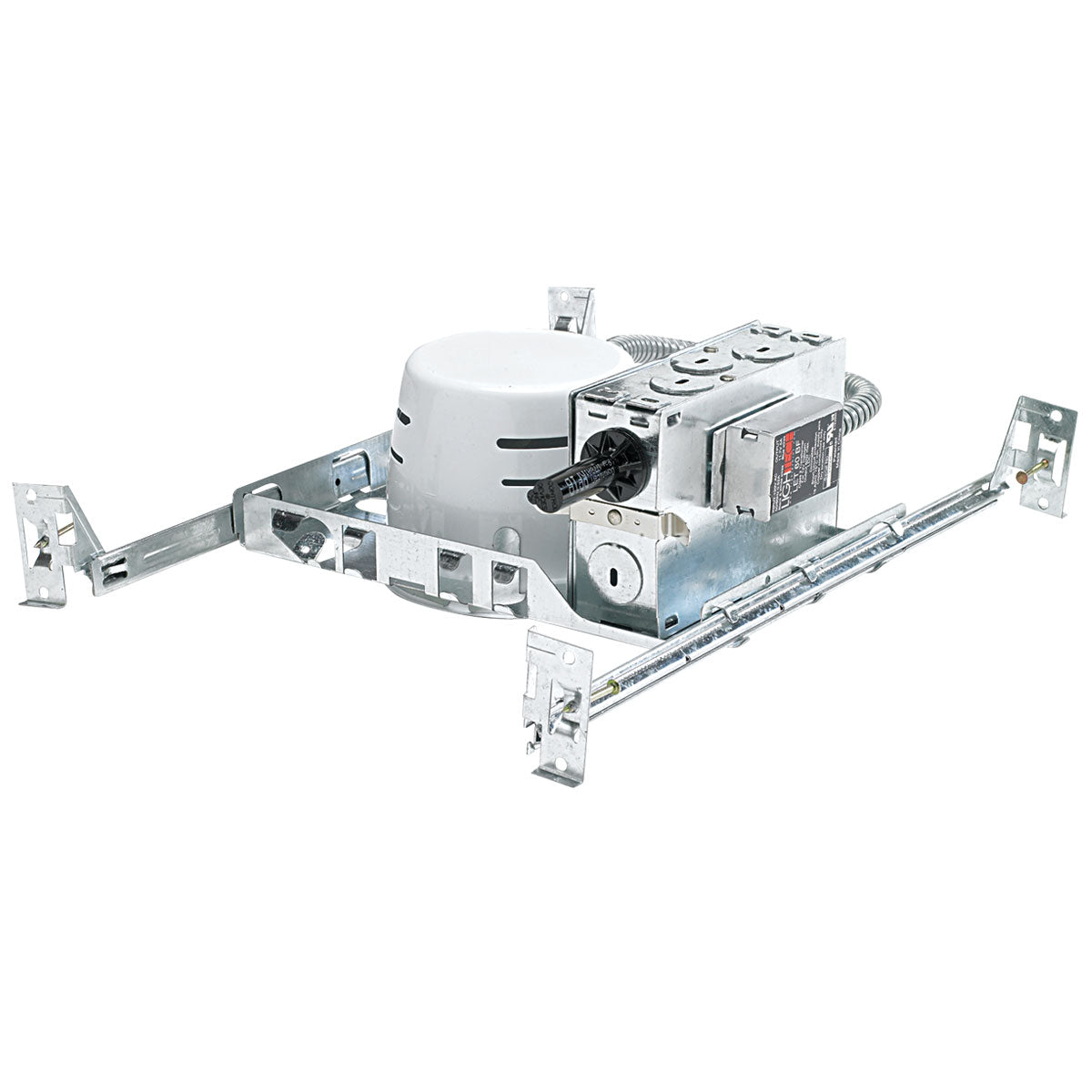 Nora NL-402S/1EL 4 inch Shallow Low Voltage Housing, 120V/12V Elect. Transformer, Max 50W