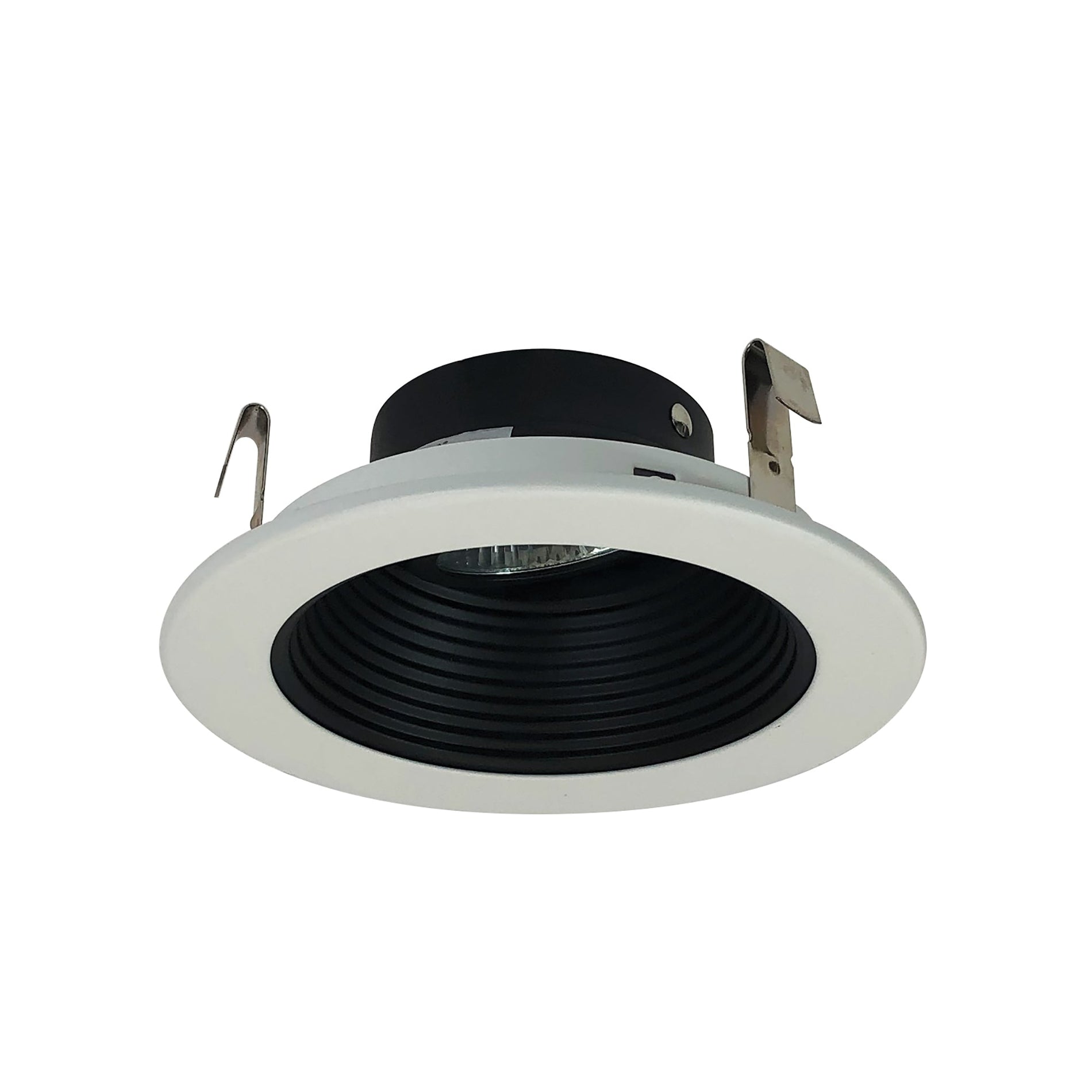 Nora NL-411 4 inch,LV,BLK STEP BAF, White RING