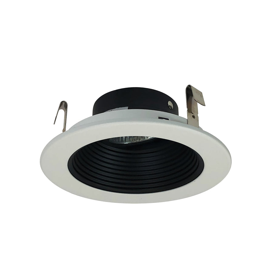 Nora NL-411 4 inch,LV,BLK STEP BAF, White RING