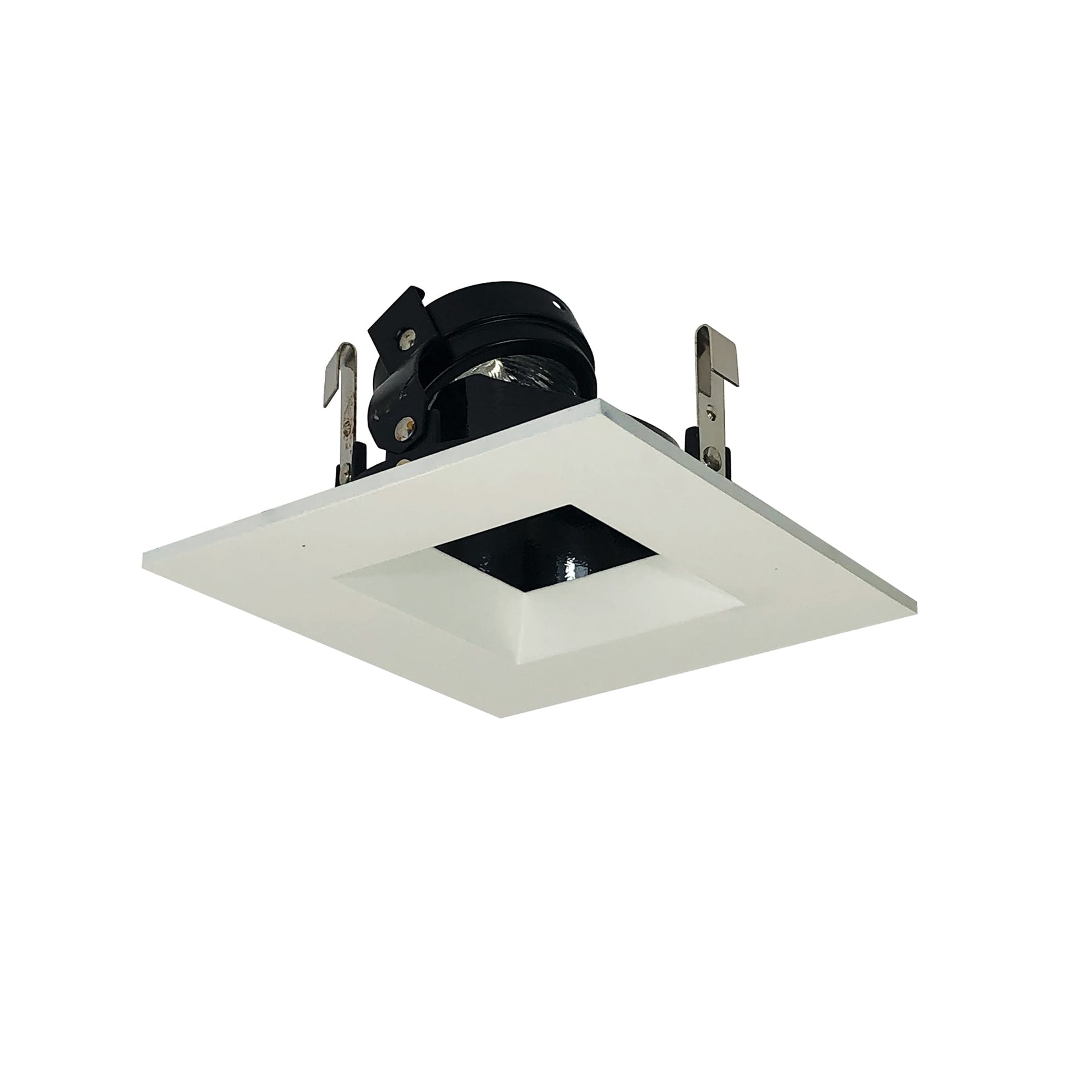 Nora NL-4857BWW 4 inchSQTRM REGRESS,ADJ,BLK REF, W
