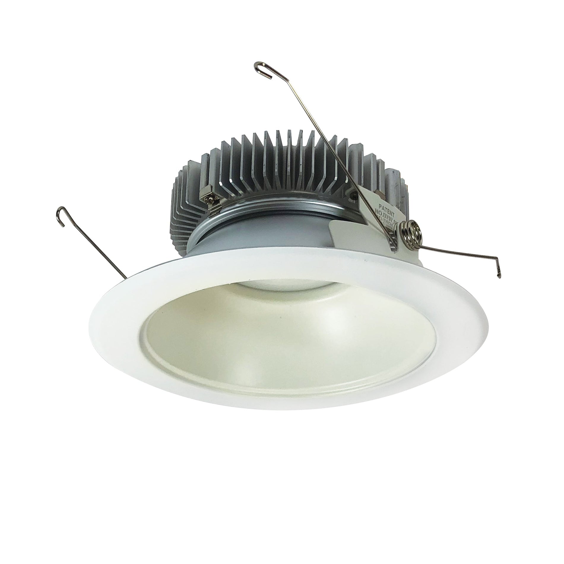Nora NLCB2-6511527MPW 6 inch Cobalt Dedicated High Lumen Reflector, 1500lm, 2700K, Matte Powder White Reflector / Matte Powder White Flange