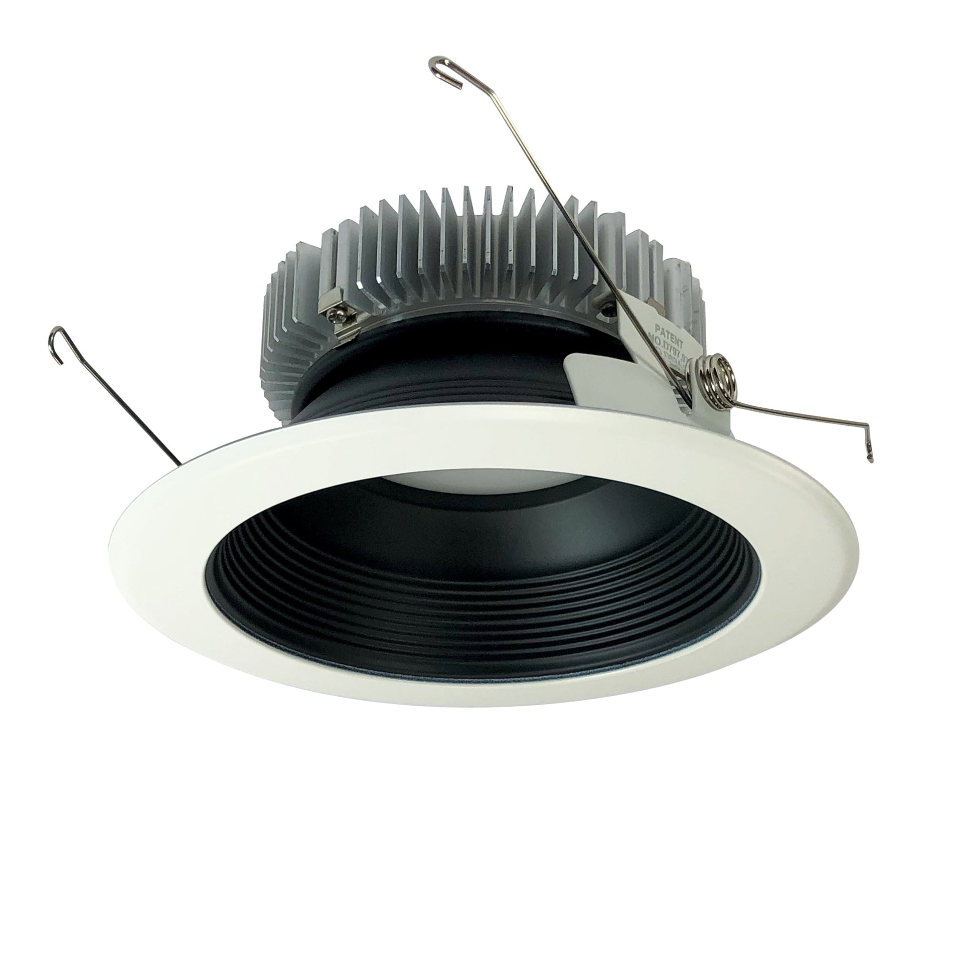 Nora NLCB2-65215CDBW 6 inch Cobalt Dedicated High Lumen Baffle, 1500lm, Comfort Dim, Black Baffle / White Flange