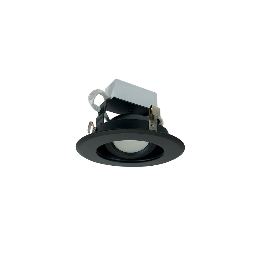 Nora NLCBC-46935XBB 4 inch Cobalt Adjustable LED Retrofit, 1000lm / 12W, 3500K, Black Reflector / Black Flange