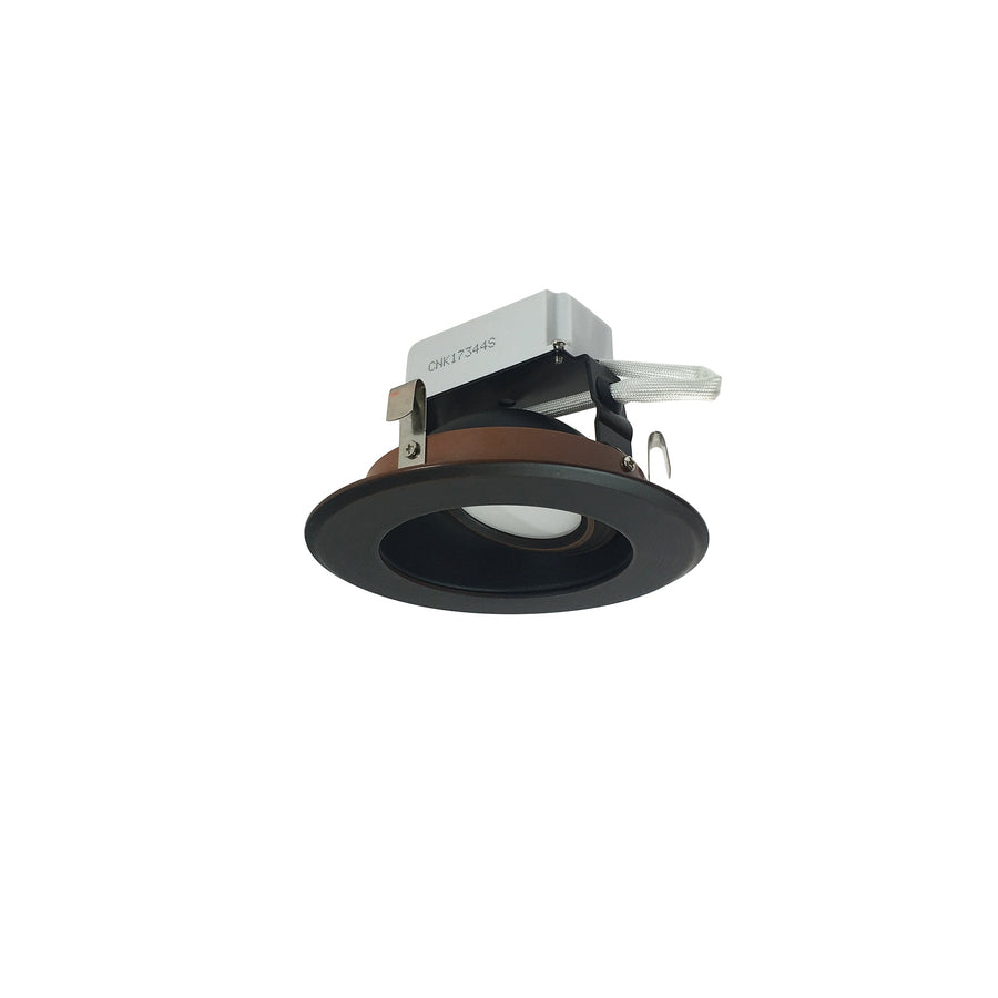 Nora NLCBC-46940XBZBZ 4 inch Cobalt Adjustable LED Retrofit, 1000lm / 12W, 4000K, Bronze Reflector / Bronze Flange
