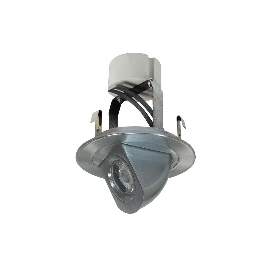 Nora NLCBC-47027XN/A 4 inch Cobalt Round Adjustable Elbow LED Retrofit, 800lm / 12W, 2700K, Natural Metal Finish