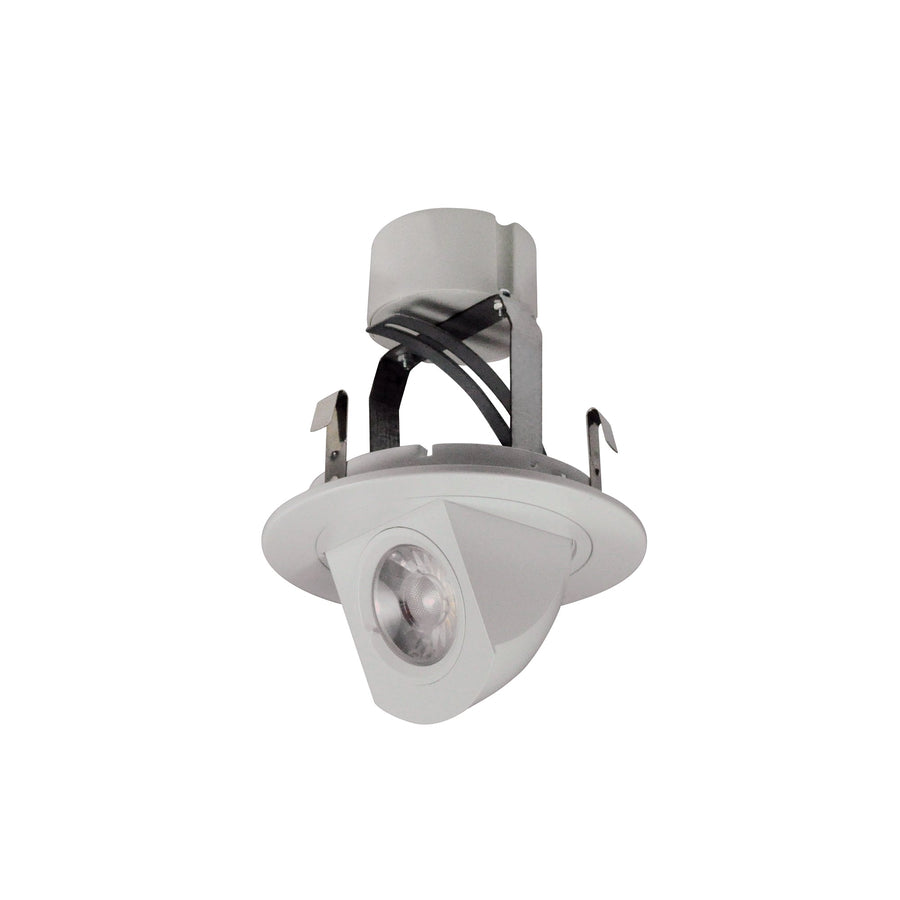 Nora NLCBC-47027XW/A 4 inch Cobalt Round Adjustable Elbow LED Retrofit, 800lm / 12W, 2700K, White Finish