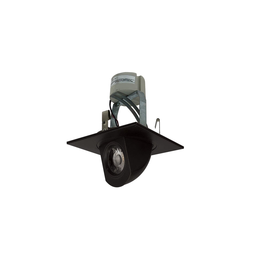 Nora NLCBC-487027XBZ/A 4 inch Cobalt Square Adjustable Elbow LED Retrofit, 800lm / 12W, 2700K, Bronze Finish