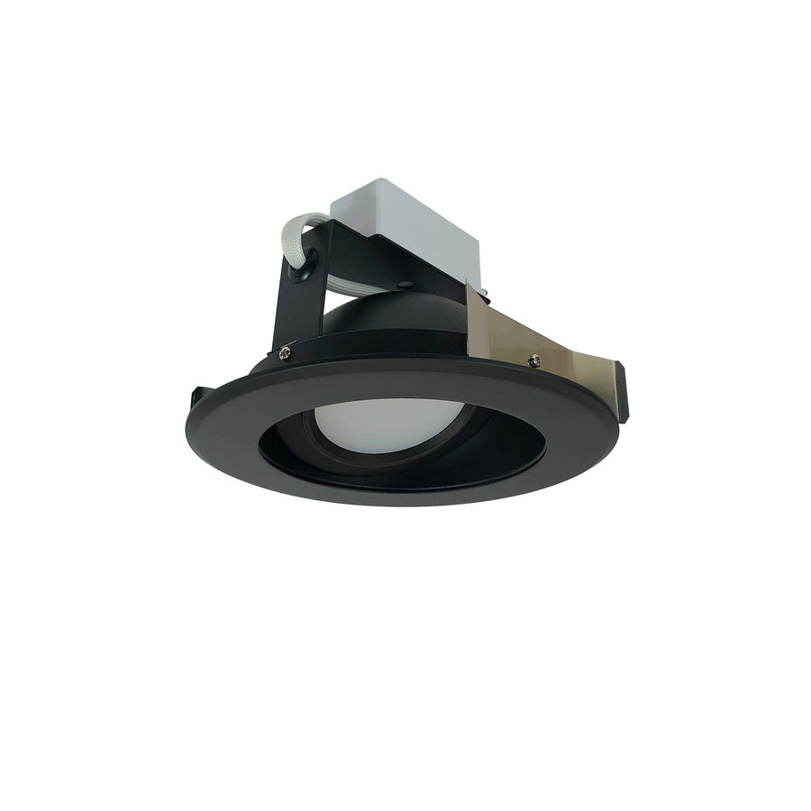Nora NLCBC-56935XBB 5 inch Cobalt Adjustable LED Retrofit, 1200lm / 14W, 3500K, Black Reflector / Black Flange