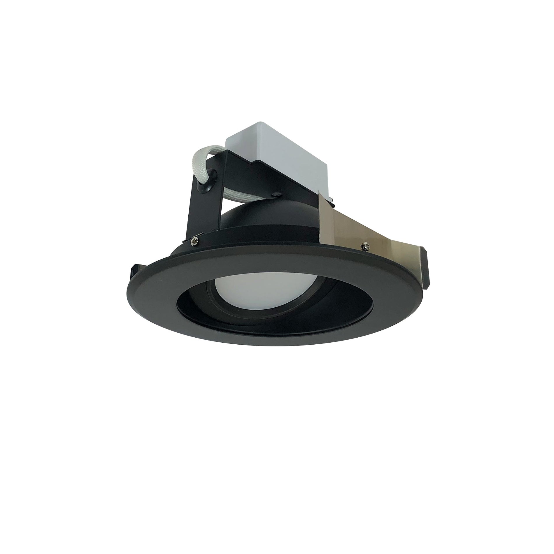 Nora NLCBC-56930XBB 5 inch Cobalt Adjustable LED Retrofit, 1200lm / 14W, 3000K, Black Reflector / Black Flange