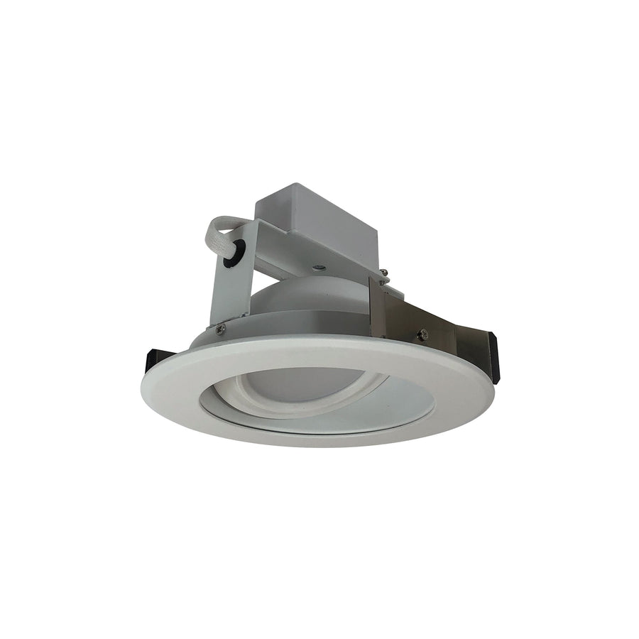 Nora NLCBC-56927XWW 5 inch Cobalt Adjustable LED Retrofit, 1200lm / 14W, 2700K, White Reflector / White Flange
