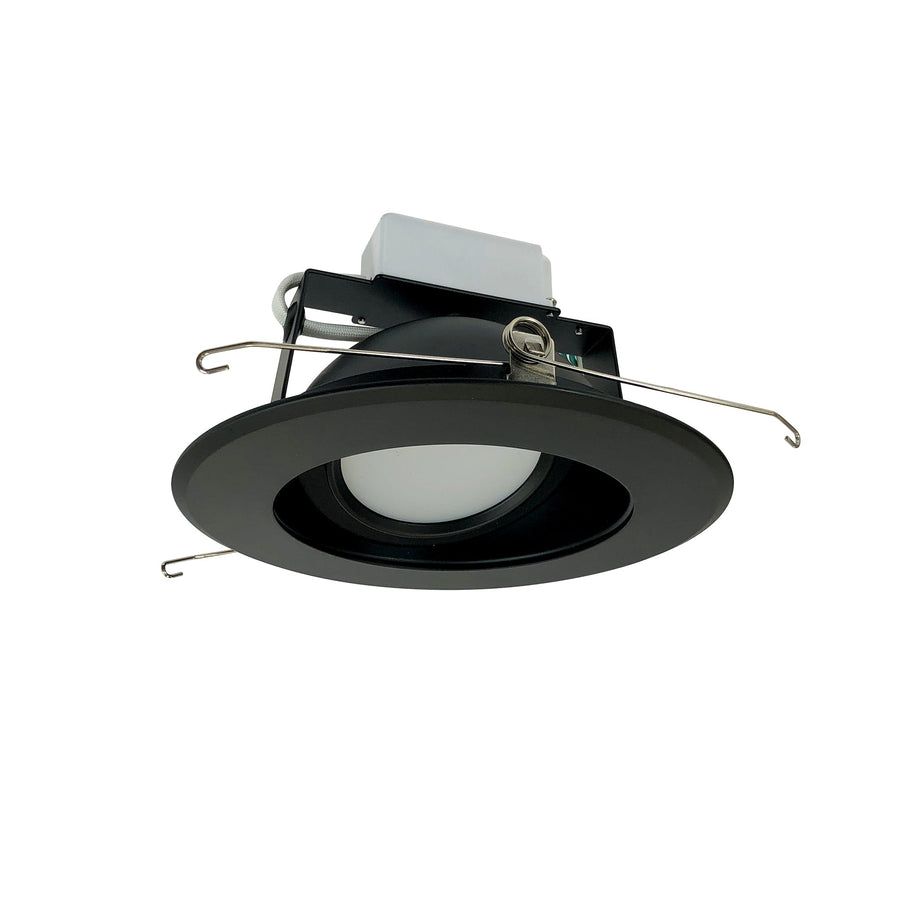 Nora NLCBC-66940XBB 6 inch Cobalt Adjustable LED Retrofit, 1200lm / 14W, 4000K, Black Reflector / Black Flange